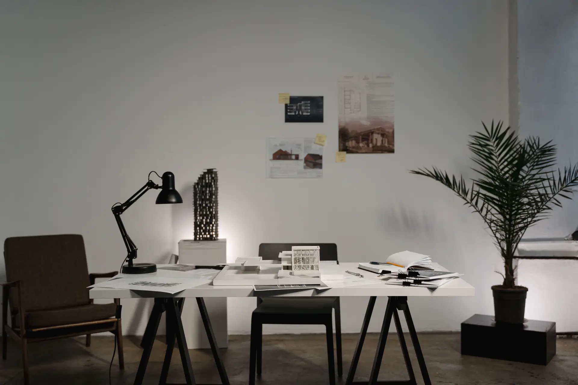Interior design workspace